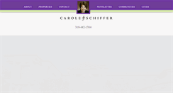 Desktop Screenshot of caroleschiffer.com
