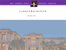 Tablet Screenshot of caroleschiffer.com